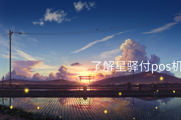 了解星驿付pos机的使用步骤
